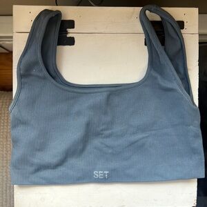 Set active sports bra :.. worn and washed once . Never dried